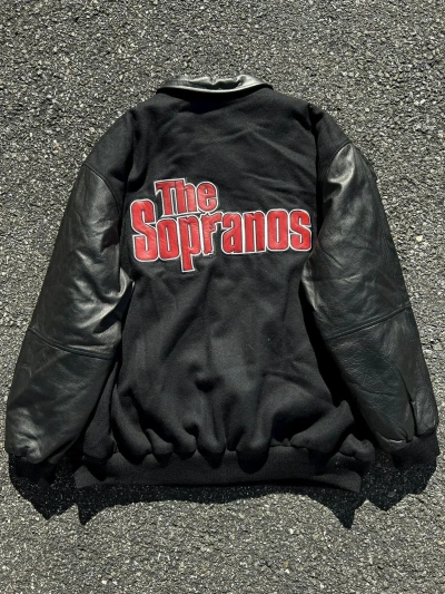 Pre-owned Movie X Vintage The Sopranos Jacket In Black