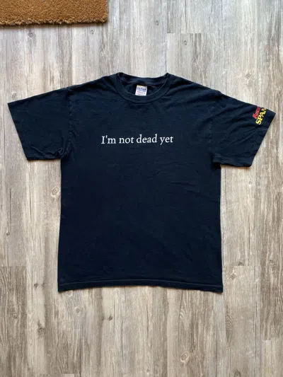 Pre-owned Movie X Vintage Y2k Monty Python I'm Not Dead Yet Funny Tshirt In Black