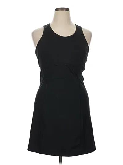 Pre-owned Moving Comfort Tank Top Black Halter Neckline Tops