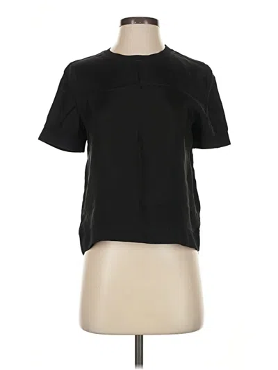 Pre-owned Mo:vint Short Sleeve Blouse In Black