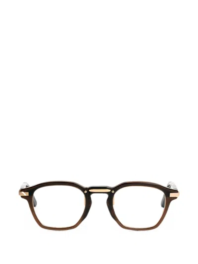 Movitra Ac04 Geometric-frame Glasses In Brown