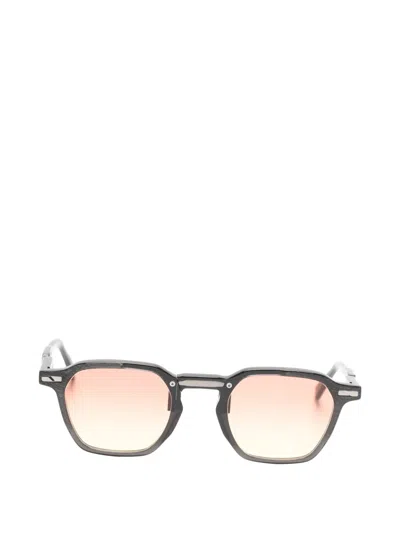 Movitra Alias 01 Geometric-frame Sunglasses In Black