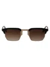 Movitra Black Rose Gold With Gradient Brown Lenses Acetate Sunglasses