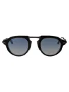 Movitra Black With Gradient Rose Gold Lenses Acetate Sunglasses