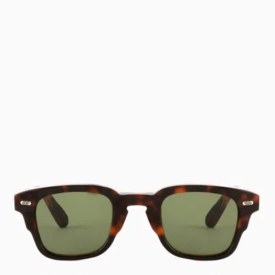 Movitra Federico C12 Green Sunglasses In Brown