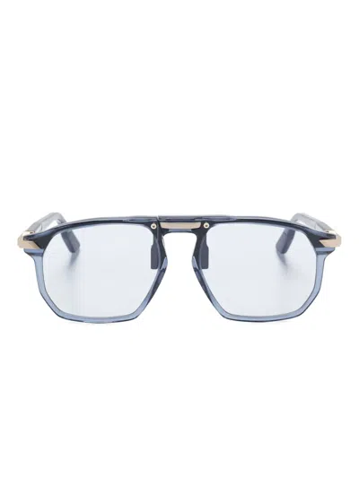 Movitra Sonnenbrille Mit Geometrischem Gestell In Blue