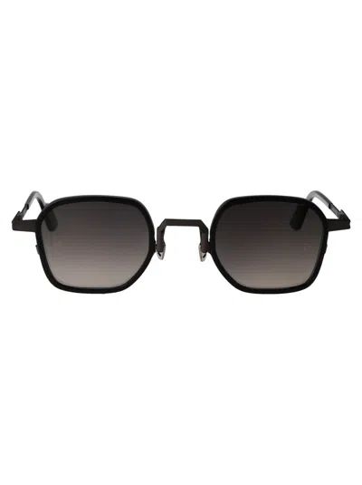 Movitra Gun Stal Black With Grad.grey Lenses Acetate Sunglasses