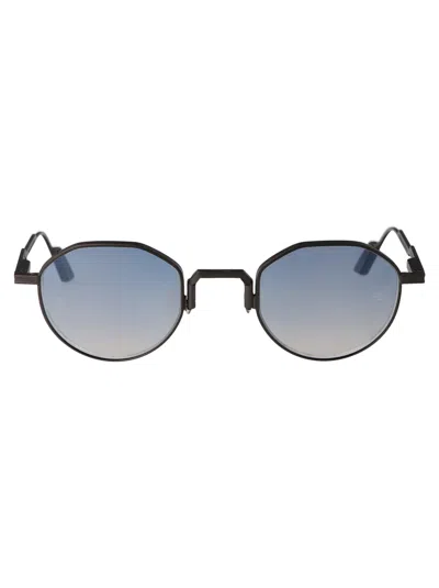 Movitra Gun With Flash Electric Green Lenses Acetate Sunglasses