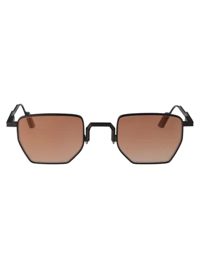 Movitra Gun With Flash Gradient Light Blue Lenses Acetate Sunglasses