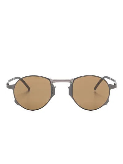 Movitra Levitas Sonnenbrille Mit Rundem Gestell In Gray