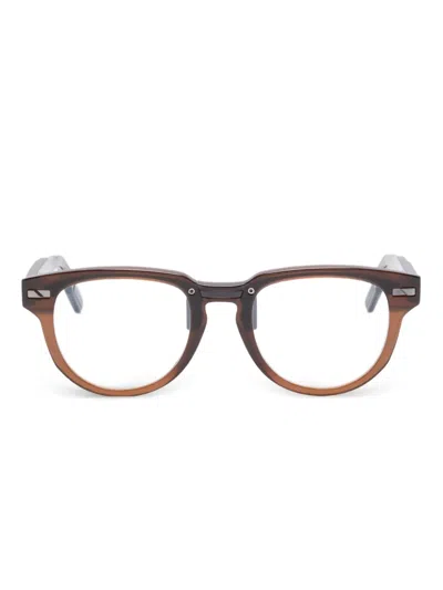 Movitra Momentum 04 Brille Mit Rundem Gestell In Brown