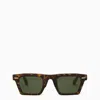 MOVITRA TORTOISESHELL BRWON/GREEN EOS SUNGLASSES