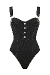 Movom Women's Black Abyss Salopette Swimsuit In Black
