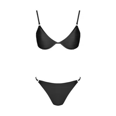 Movom Women's Black Raven Underwire String Bikini