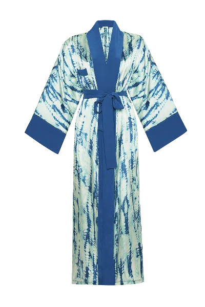 Movom Women's Blue Tao Kimono