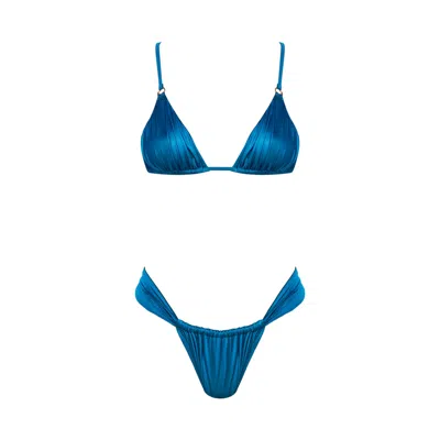 Movom Women's Blue Zima Triangle Bikini