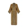 Movom Women's Nomi Kimono In Green/yellow