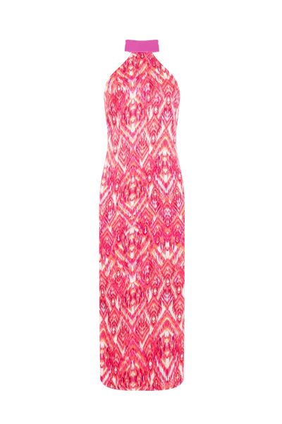 Movom Women's Pink / Purple Santo Halter Neck Dress In Pink/purple