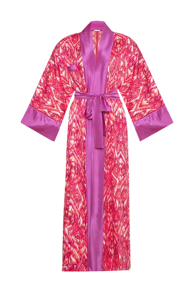 Movom Women's Pink / Purple Santo Kimono In Pink/purple