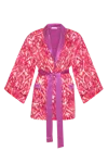 Movom Women's Pink / Purple Santo Robe In Pink/purple