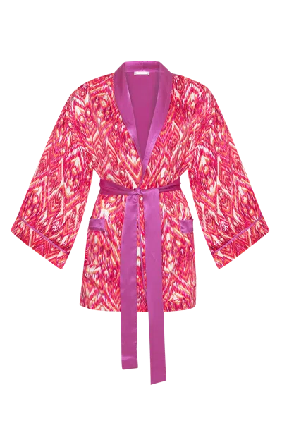 Movom Women's Pink / Purple Santo Robe In Red