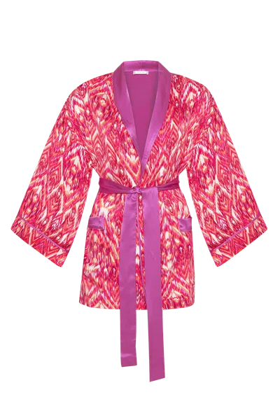 Movom Women's Pink / Purple Santo Robe In Pink/purple