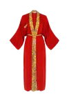 Movom Women's Red Poppy Kimono In Red