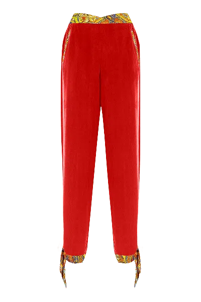 Movom Women's Red Poppy Pants