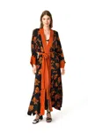 Movom Women's Robin Kimono In Blue/orange