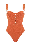 Movom Women's Yellow / Orange Dune Salopette Swimsuit In Yellow/orange