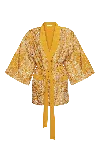 Movom Women's Yellow / Orange Johona Robe In Yellow/orange
