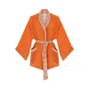 Movom Women's Yellow / Orange Rory Robe In Yellow/orange