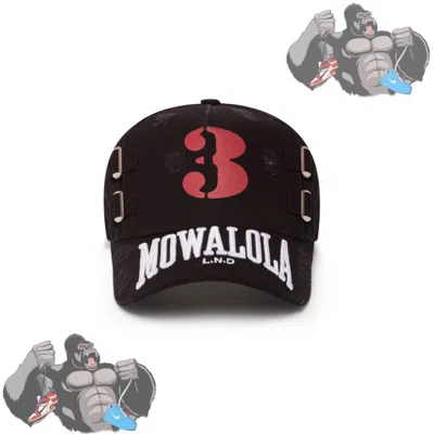 Pre-owned Mowalola Buckle Hat In Black