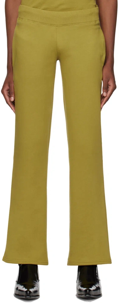 Mowalola Green 'burglar Wear' Lounge Pants In Green Moss 1569
