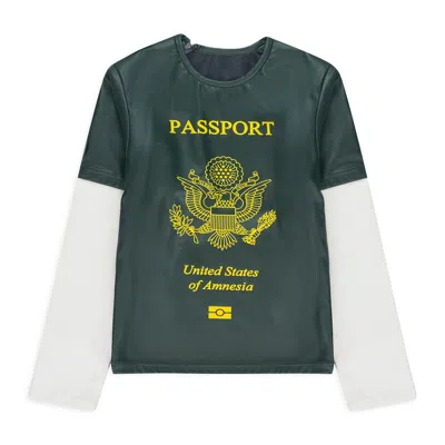 Mowalola Green Passport T-shirt