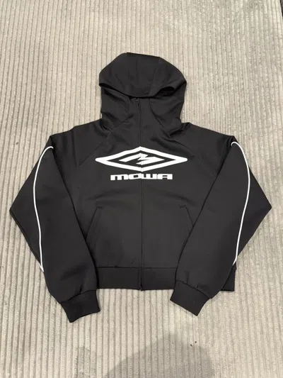 Pre-owned Mowalola Tech Zip Up Hoodie In Black | ModeSens
