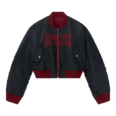Pre-owned Mowalola Tyson Reversible Bomber Jacket 'black' | Women's Size L