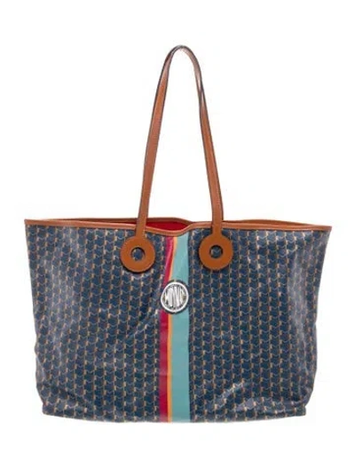 Pre-owned Moynat 1920 Oh! Tote Ruban Gm In Blue