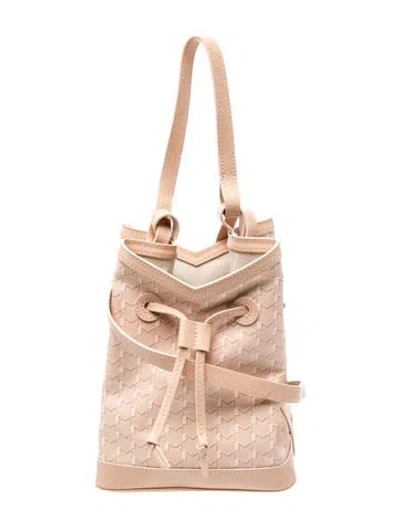 Pre-owned Moynat Bucket Bag In Neutral