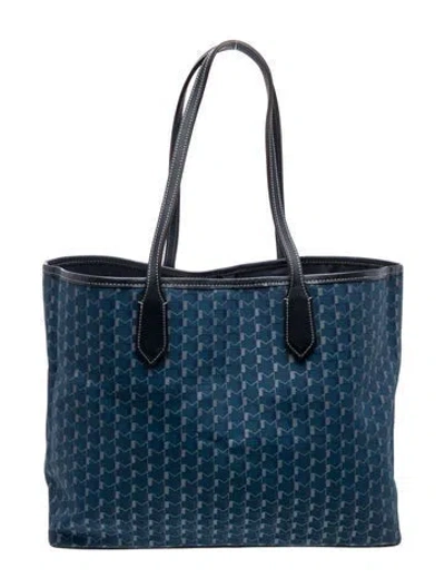 Pre-owned Moynat Cabas Initial In Blue
