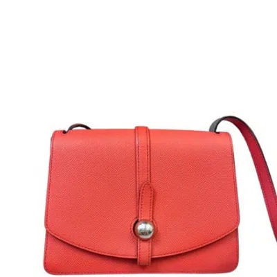 Pre-owned Moynat Calfskin Madeleine Mini In Red