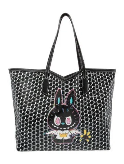 Pre-owned Moynat Canvas X Kasing Lung M 20 In Black