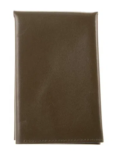 Pre-owned Moynat Leather Bifold Wallet In Brown