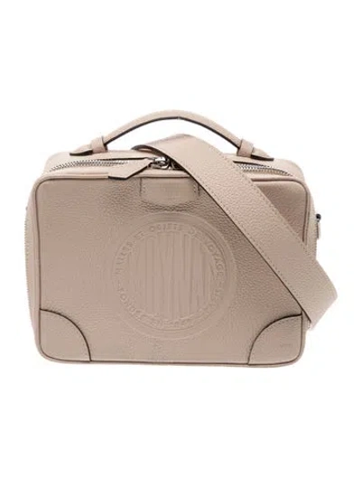 Pre-owned Moynat Leather Camera Bag In Neutral