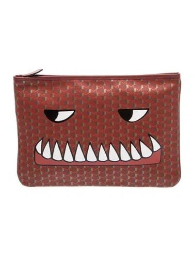Pre-owned Moynat Leather Clutch In Brown