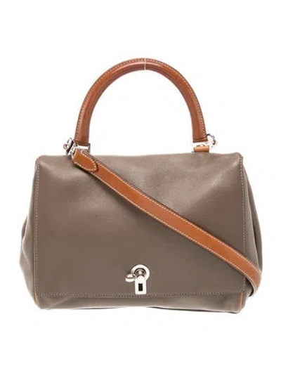Pre-owned Moynat Leather Danse Pm In Neutral