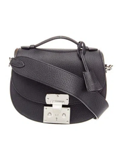Pre-owned Moynat Leather Flori Pm In Black