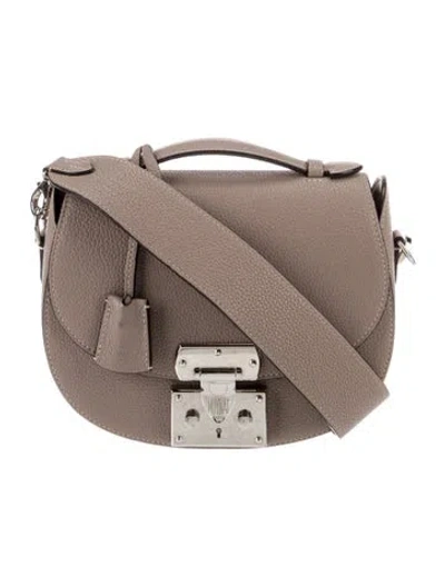 Pre-owned Moynat Leather Flori Pm In Neutral