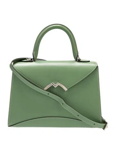 Pre-owned Moynat Leather Gabrielle In Green