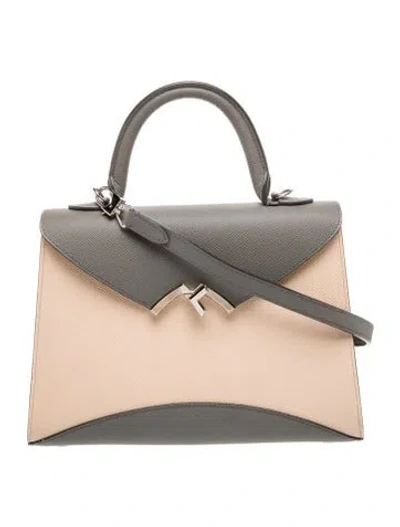 Pre-owned Moynat Leather Gabrielle In Neutral